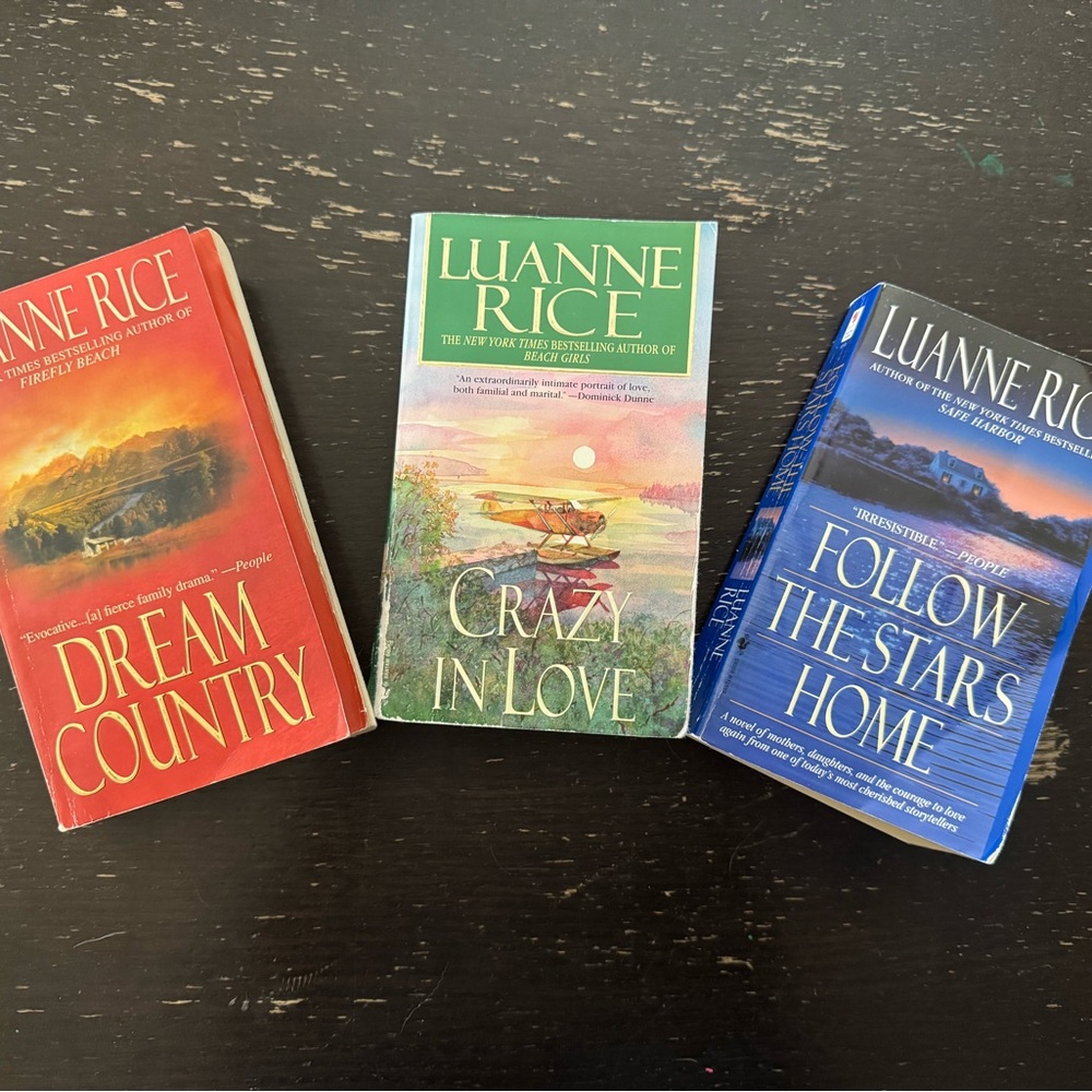 Set of Three Luanne Rice Novels